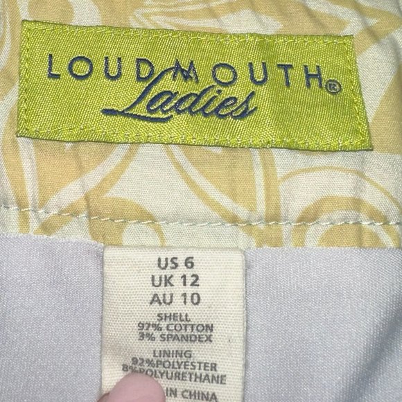 Loudmouth Ladies Golf Skort 8 Track‎ Print Size 6 - Picture 8 of 11